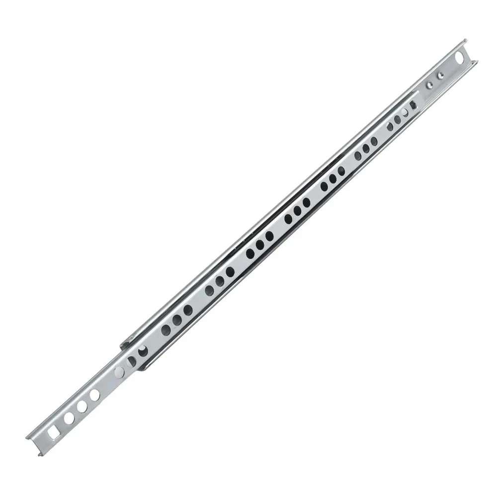 2PCS Smooth Glide Bearing Drawer Slides Two Way Slide Hardware Accessories Drawer Glides Full Extension 8″-17″ Drawer Slides